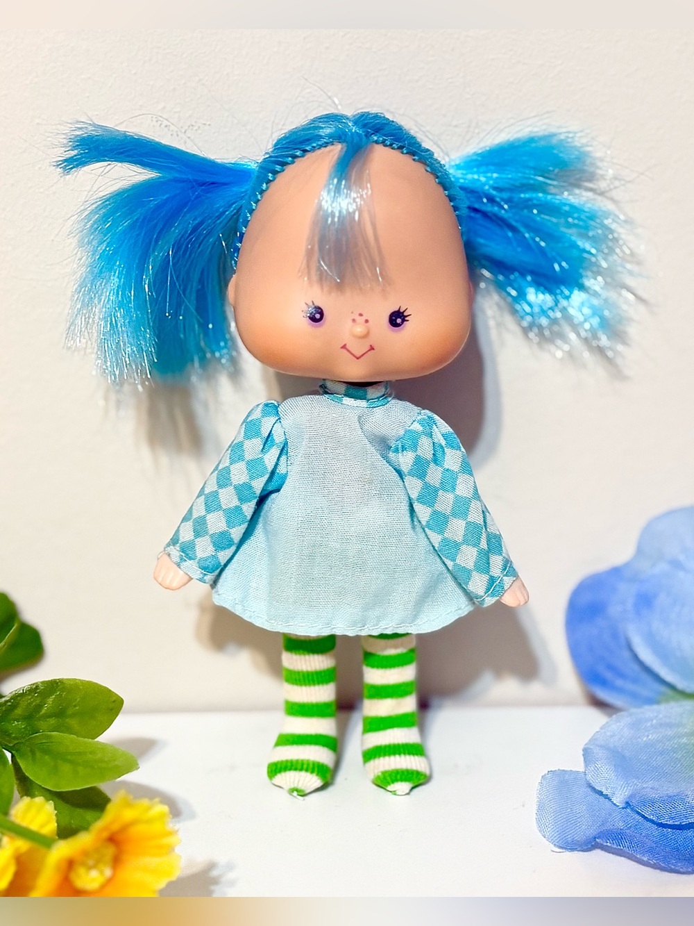 Vintage 1979 Strawberry Shortcake Blueberry Muffin Doll-70s Retro Girls/Kids Toy